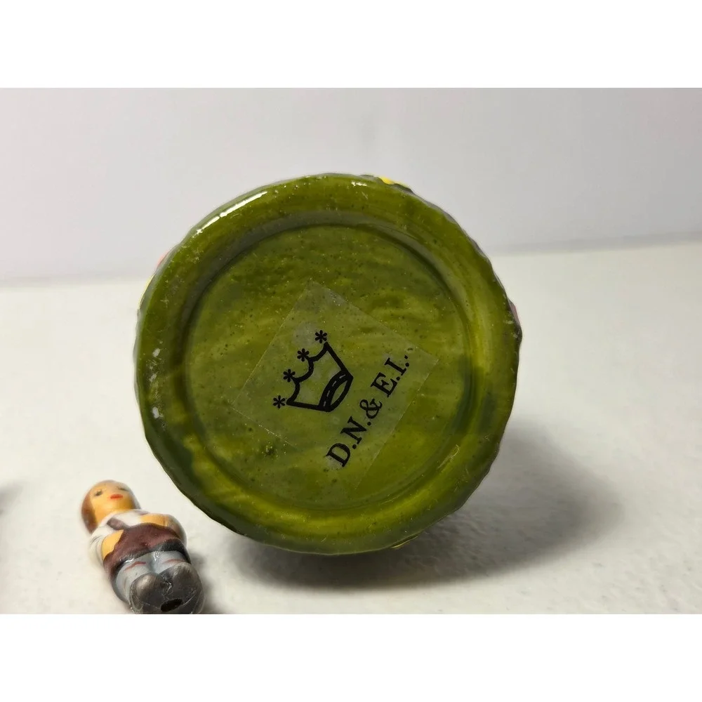 Porcelain Trinket Box Bavarian Boy Lederhosen Beer Stein Limoges Style‎